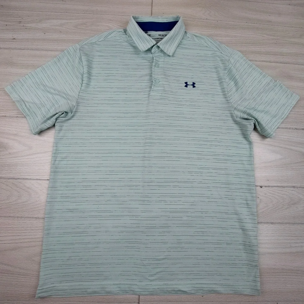 Lot of 2 Under Armour Playoff Polo Shirt Mens Large Golf Performance Stretch - Picture 6 of 10